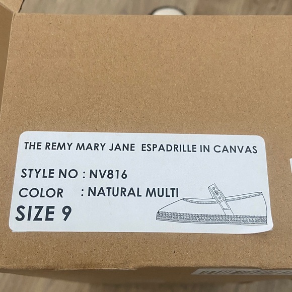 NWB MADEWELL The Remy Mary Jane Espadrille Women’s Size 9 Natural Multi - Picture 5 of 9